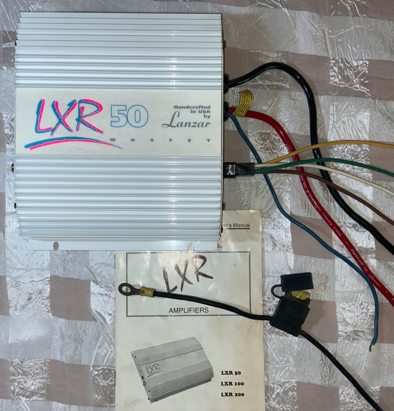 VINTAGE LANZAR LRX 50 Mosfet AMPLIFIER 2 OHMS Channel &4 OHMS Bridged Bridgeable