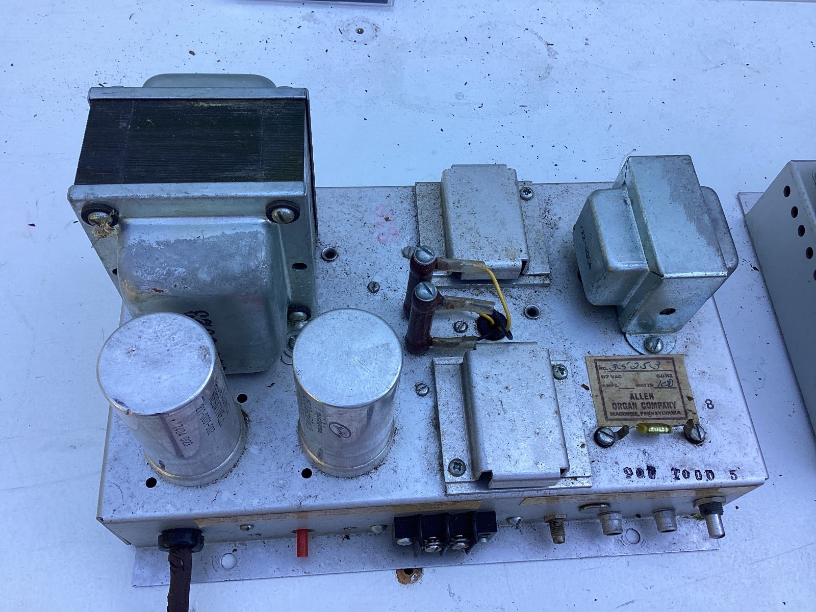 Vintage Allen Organ Amplifier As Is For Parts Lot 42