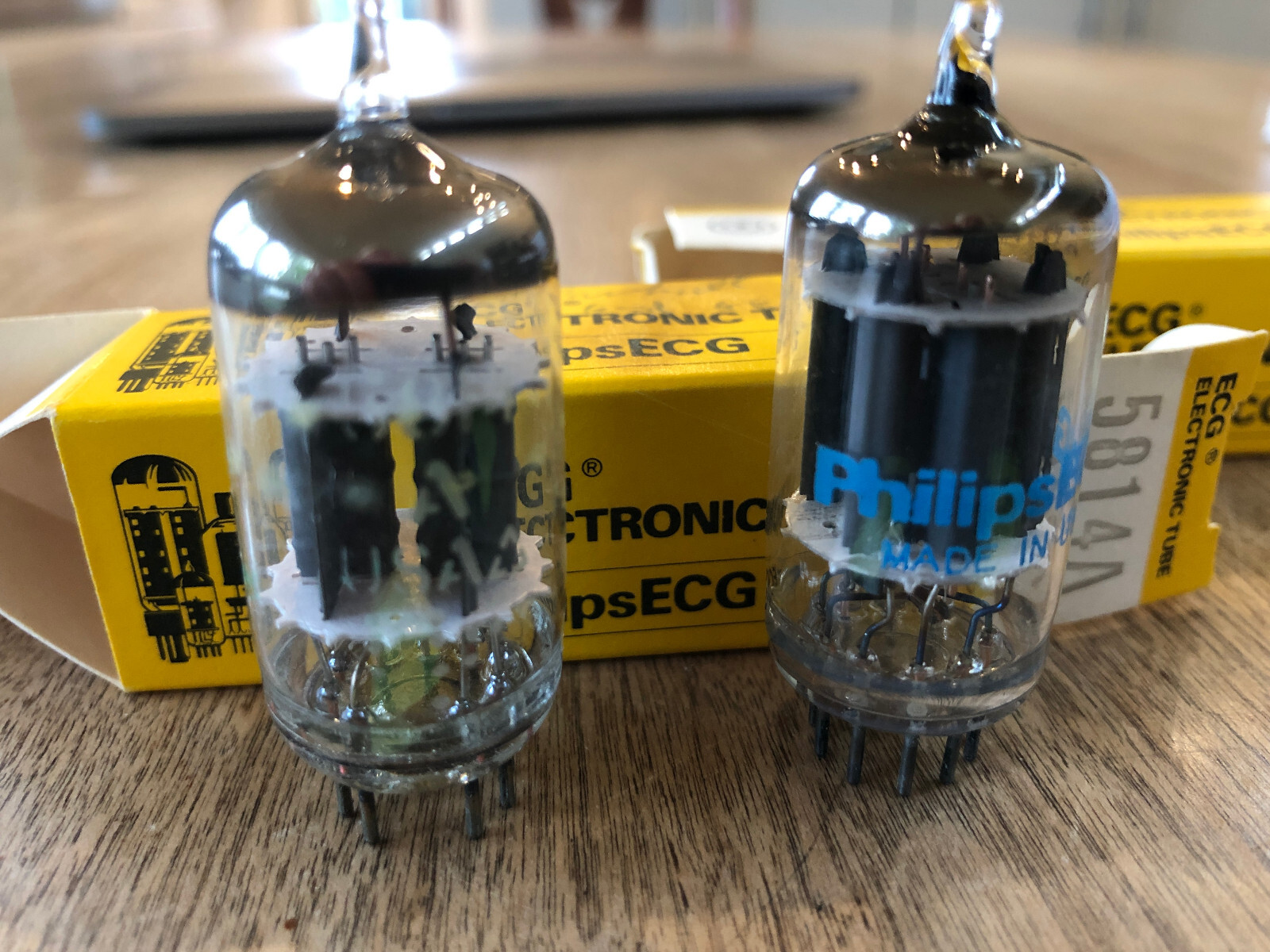 Matched Pair of 5814A (12AU7) Tubes Tested Excellent on Hickok 533A