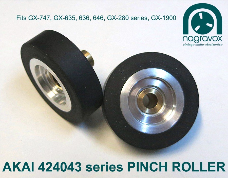 Akai PINCH ROLLER 424043 for GX series 280 285 635 636 747 & 1900