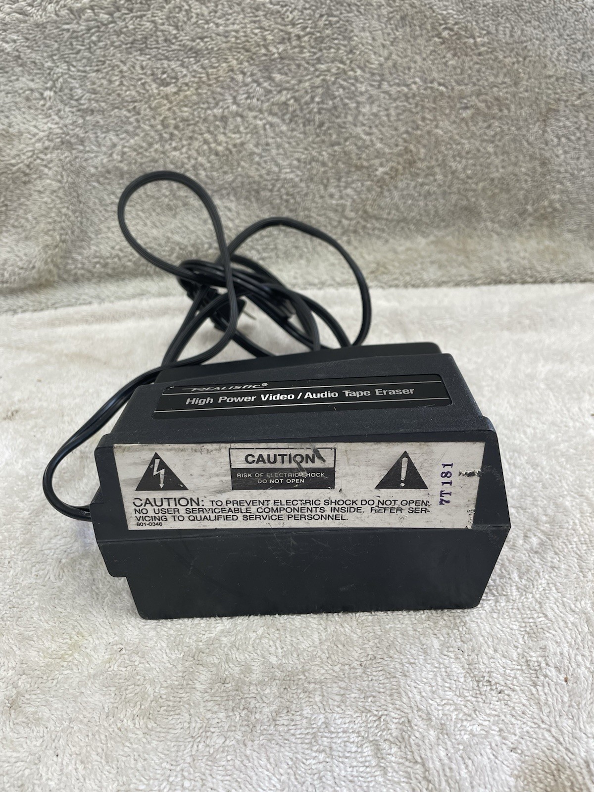 Vintage Realistic 44-233A High Power Video Audio Tape Eraser Radio Shack USA CIB