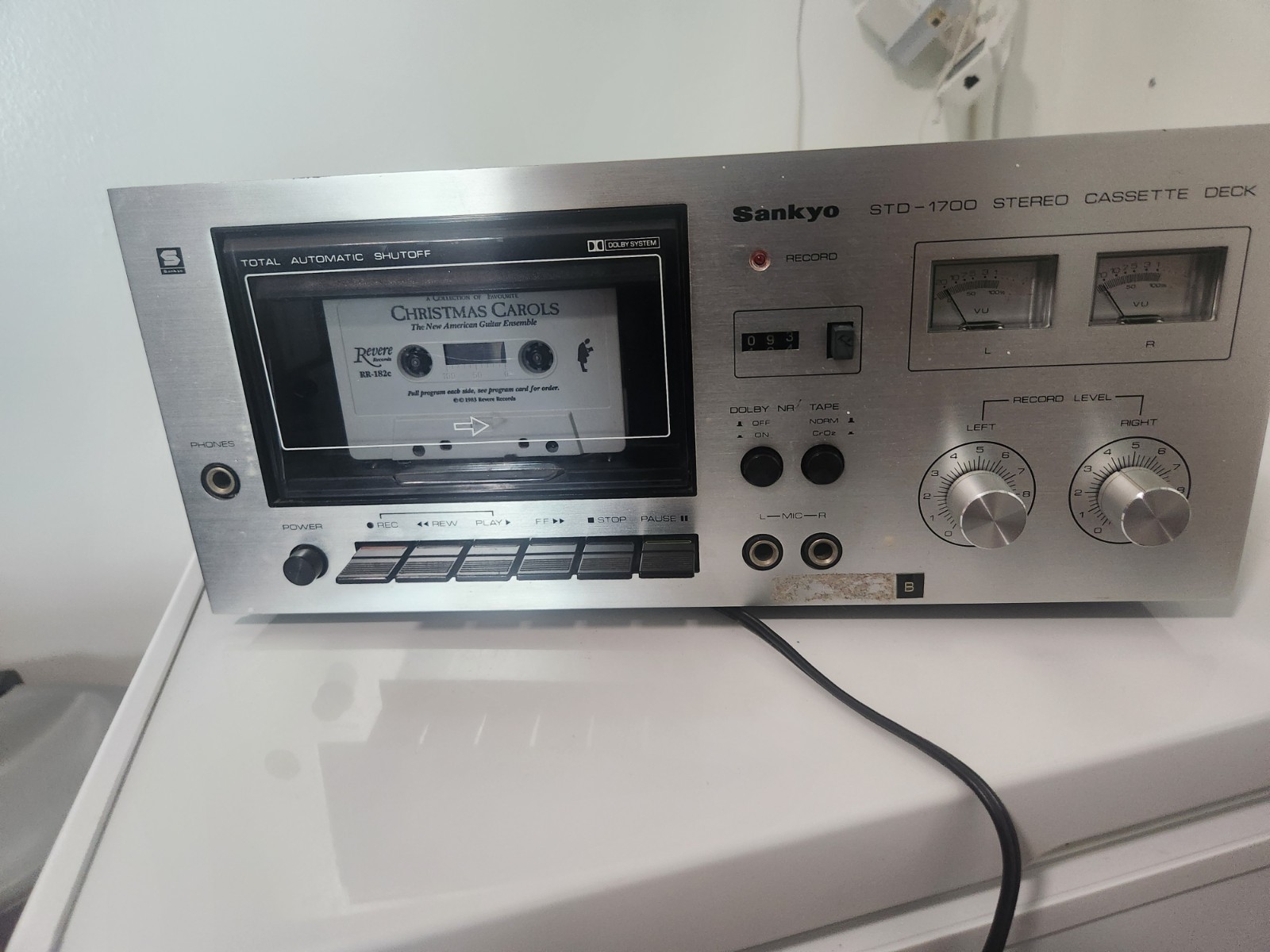 Sankyo STD-1700 Stereo Cassette Tape Deck Dolby System Vintage 80s – TESTED –
