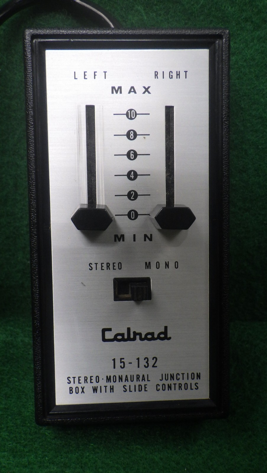 Vintage Calrad Stereo-Monaural Junction 15-132 w/1/4″ Phono Plug Slider