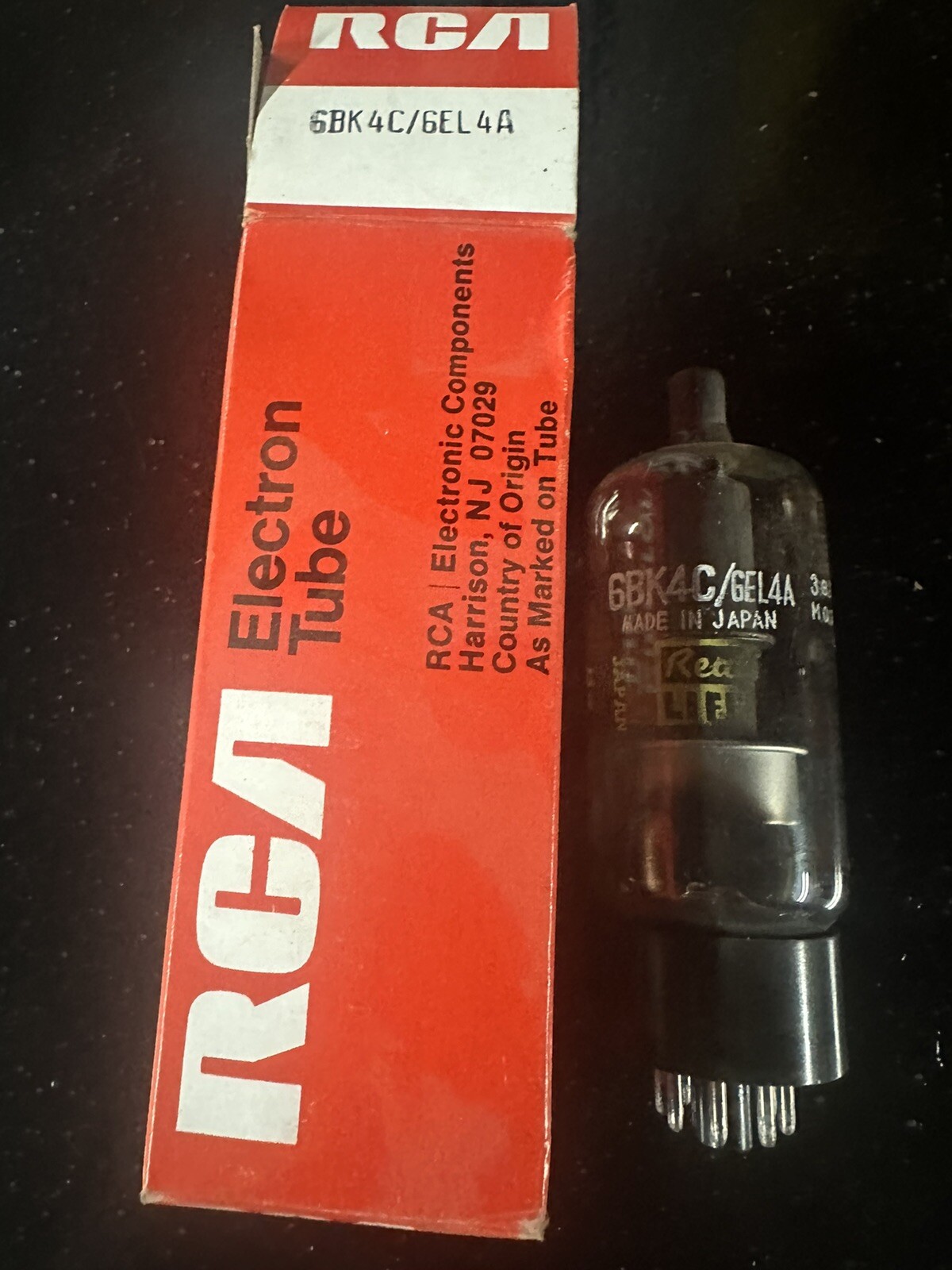 (1) RCA Electron Tube 6BK4C/6EL4A Tested good NOS w/box