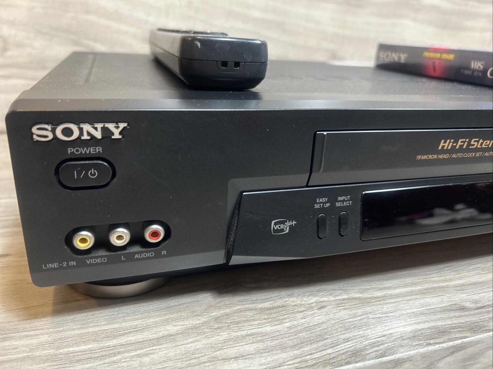 Sony VCR VHS SLV N71 Genuine Remote EXCELLENT Tested & Working MOVIE Recorder