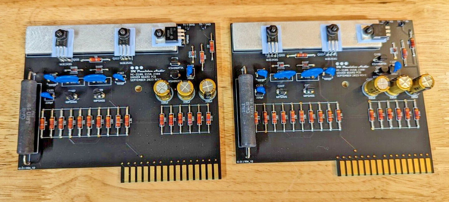McIntosh MC-2105, MC-2300, MC-2100 Driver Board PAIR REV2 *NEW PCBs*