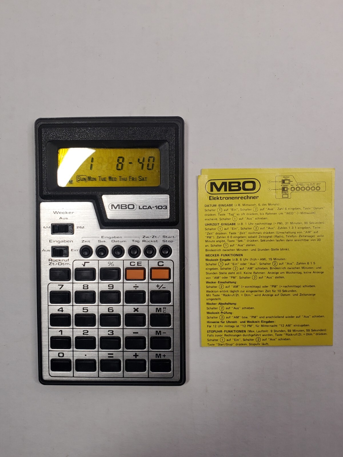 MBO LCA-103 Vintage Calculator – Working