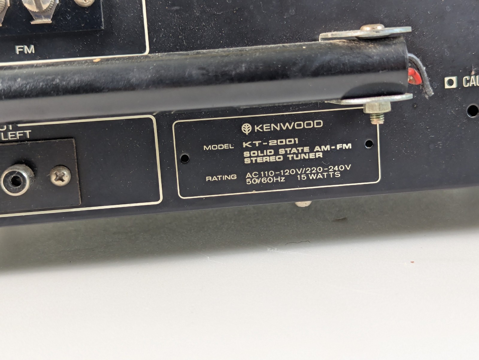 KENWOOD KT-2001 VINTAGE ANALOG AM/FM STEREO TUNER – TESTED