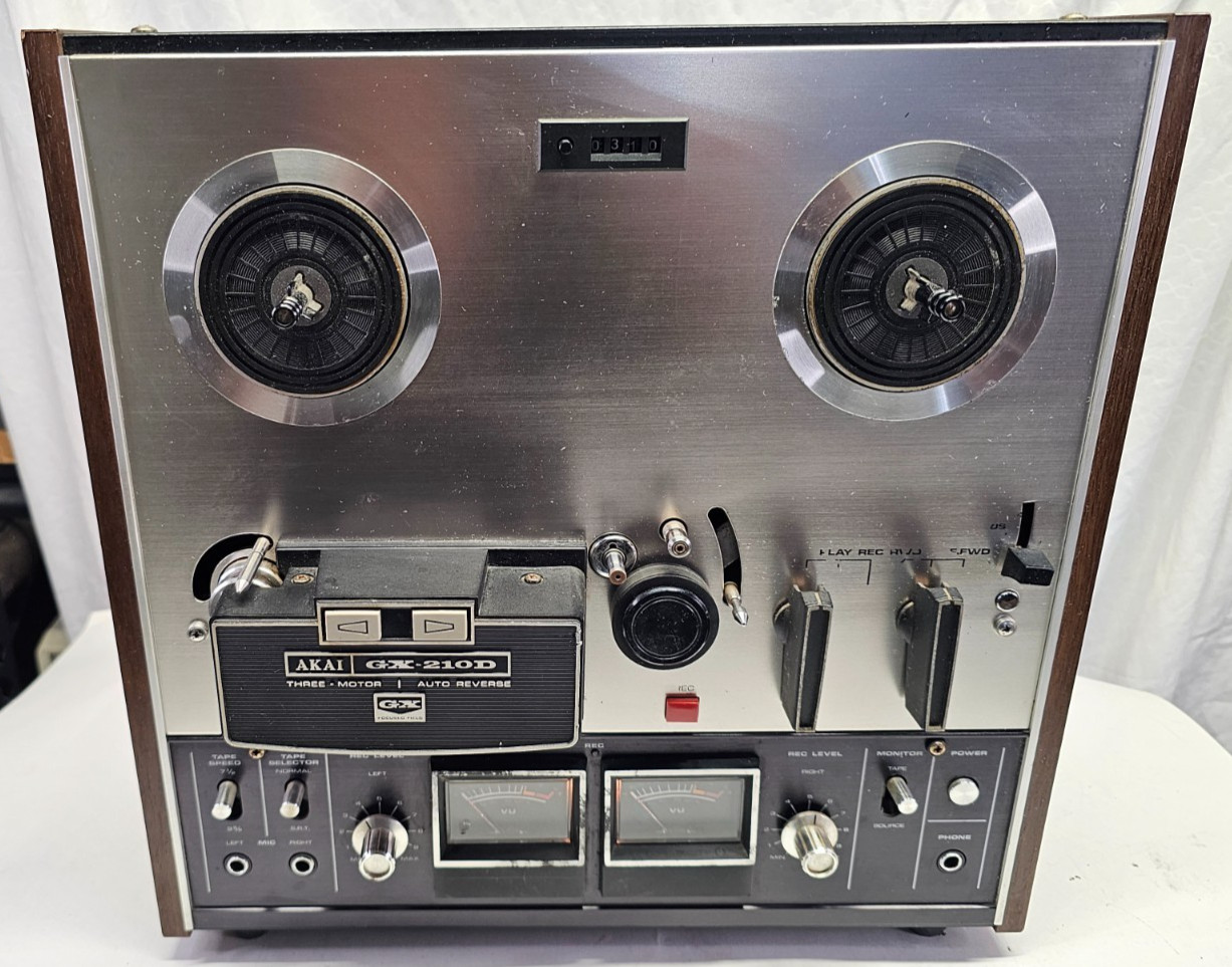 Vintage – Akai -GX-210D – Reel To Reel Player Recorder, Japan – Tested – READ
