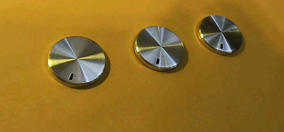 Pioneer SA Style Knob, Caps, Set Of 3, OD .758″