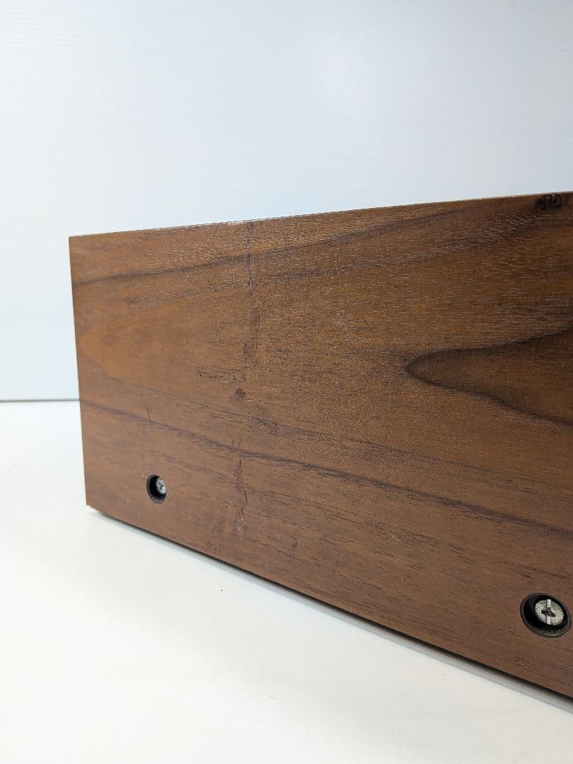 SONY TC-4350SD Stereo Cassette Deck Wood Grain Cabinet VU Meter Illuminated