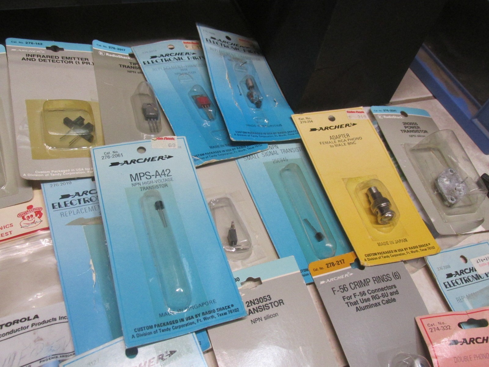 Vtg. Archer RadioShack Electronic Transistor Audio Amp Lot Of 85 Unopened Packs