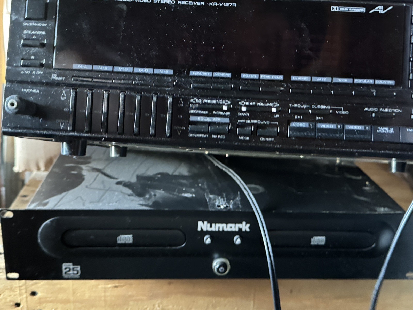 Kenwood KR-V127R Stereo Receiver Equalizer Dolby 1988 Vintage 1988 • New