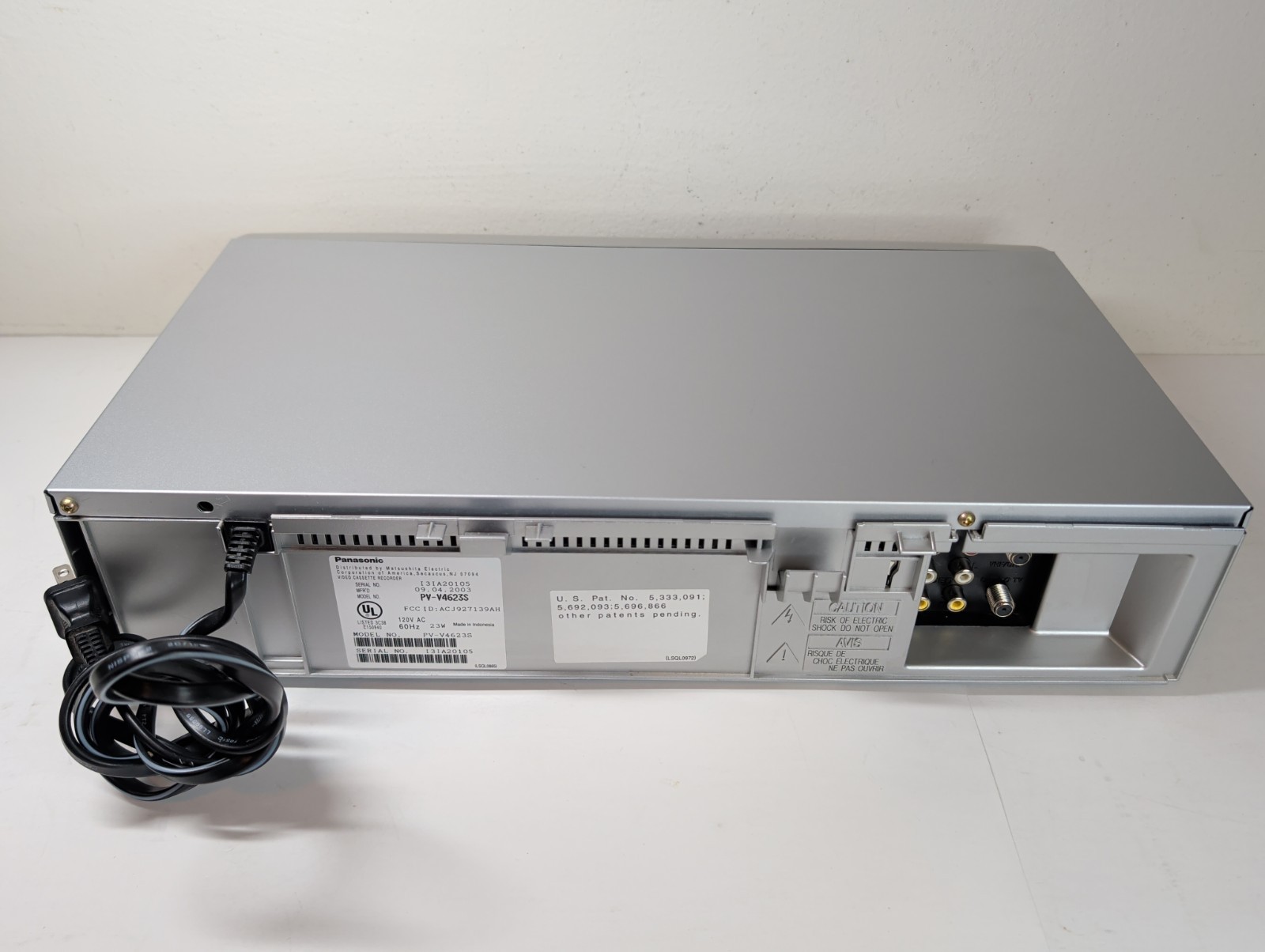 Panasonic PV-V4523S Silver Omnivision VCR Blue Line VHS Player – Tested & NICE