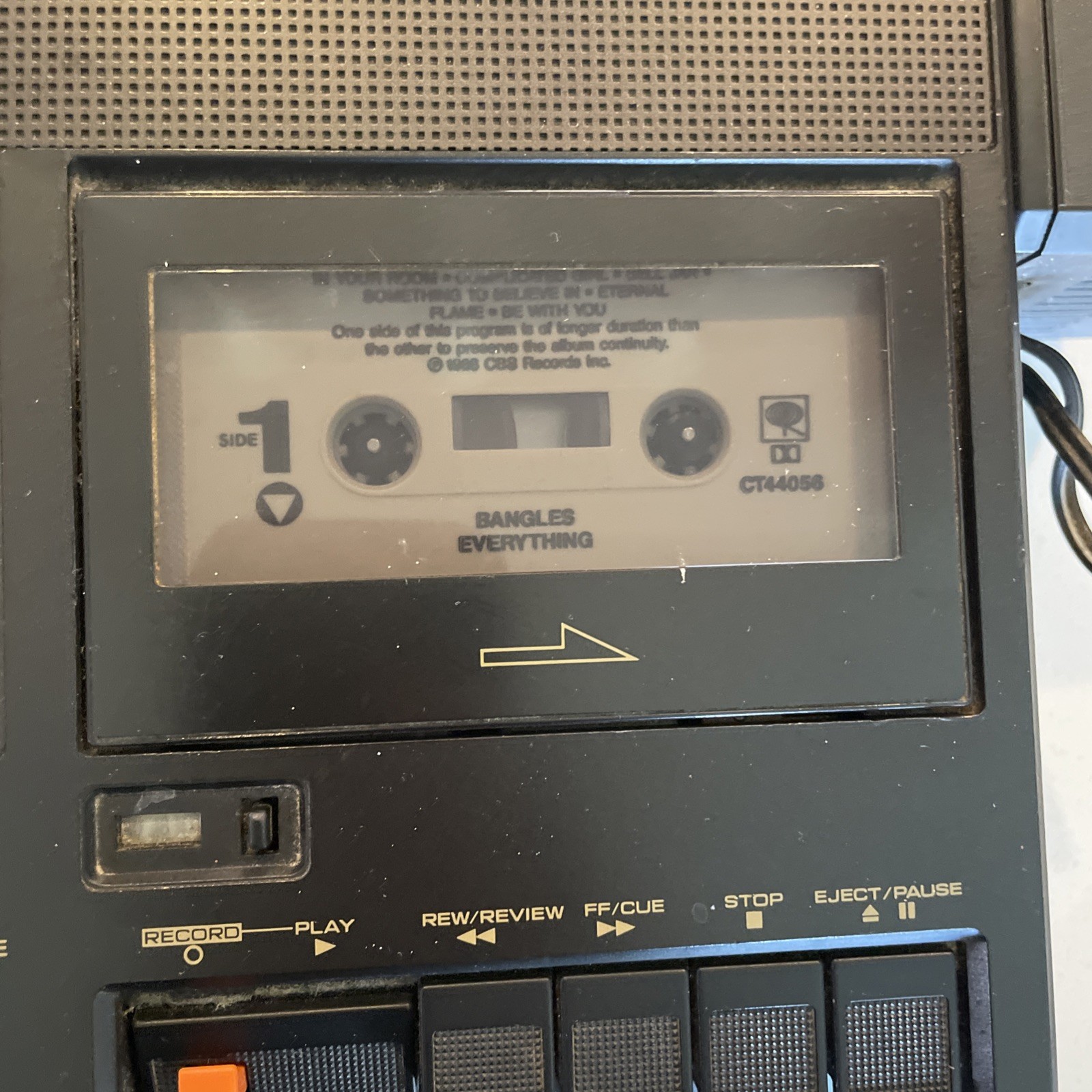 VTG 1979 PANASONIC TR-4001P Tv/Radio/Cassette Recorder W/ Power Adpt TESTED READ