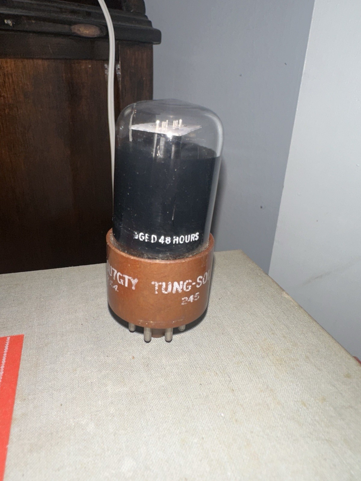 Tung-Sol 6SU7GTY Tested Good Vacuum Tube Black Plate Aged 48 Hrs