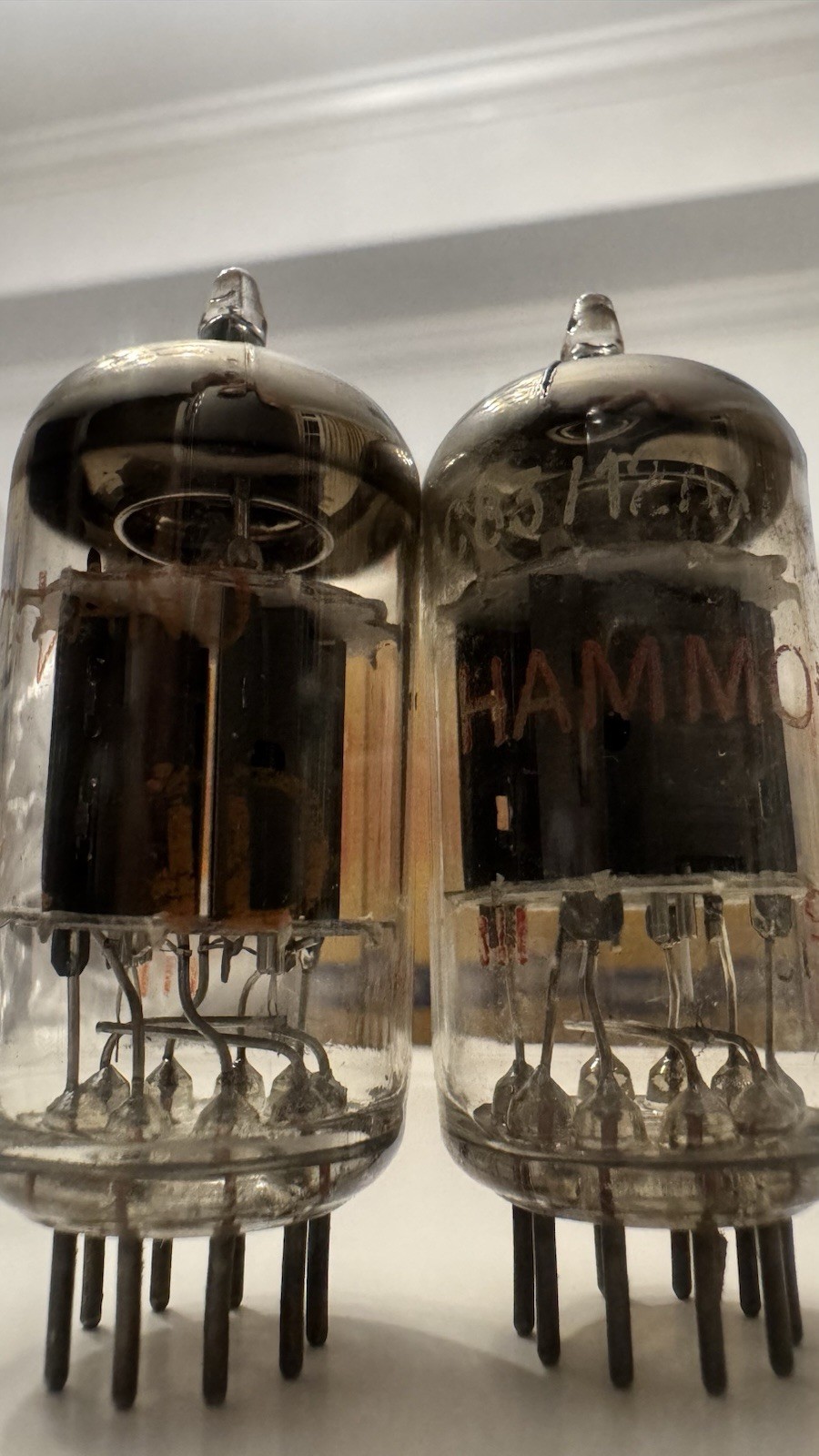Matched Pair Amperex NOS ECC83 12AX7 Hammond Rare Grail Tone Heerlan