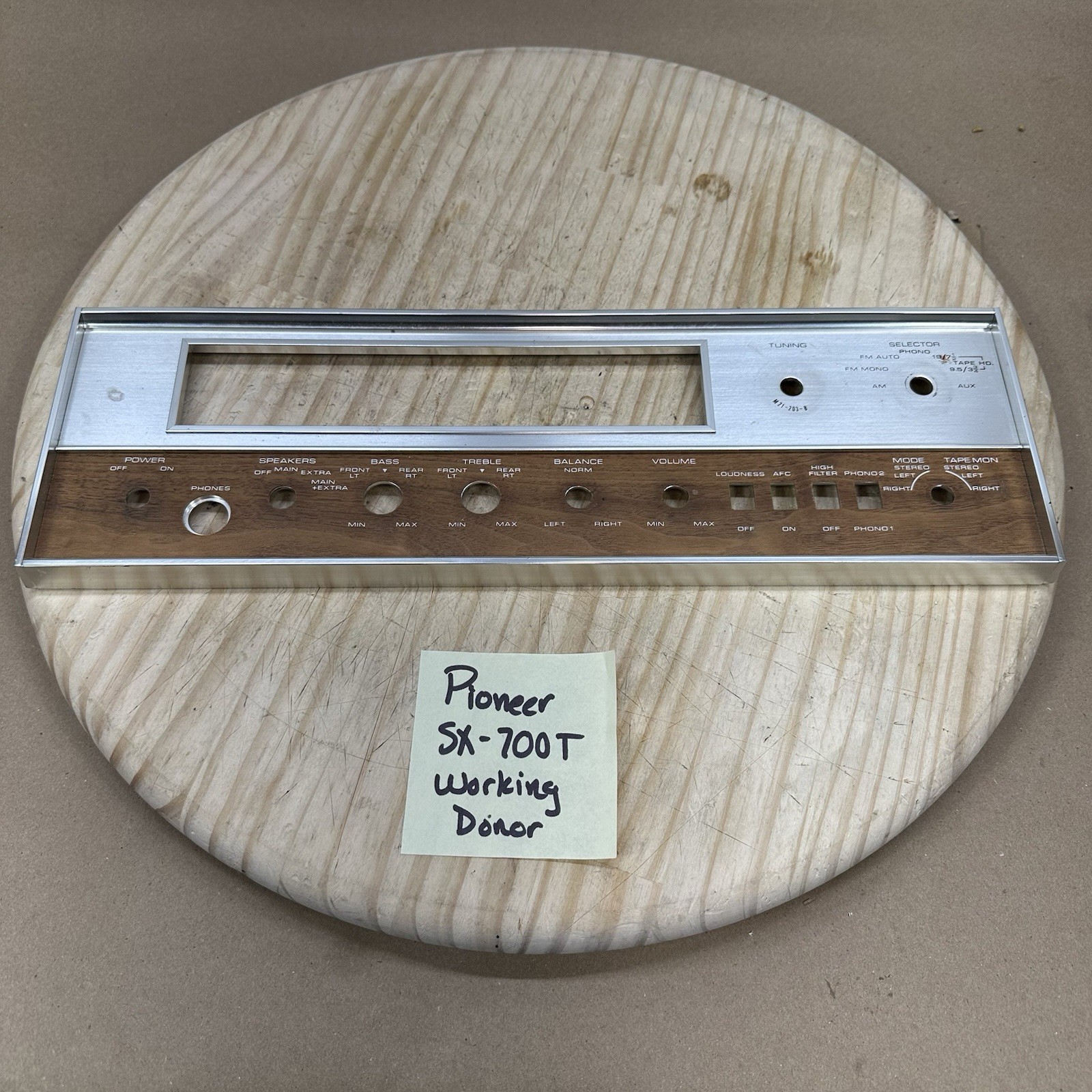 Pioneer SX-700T Receiver Parts – Faceplate Front Cover