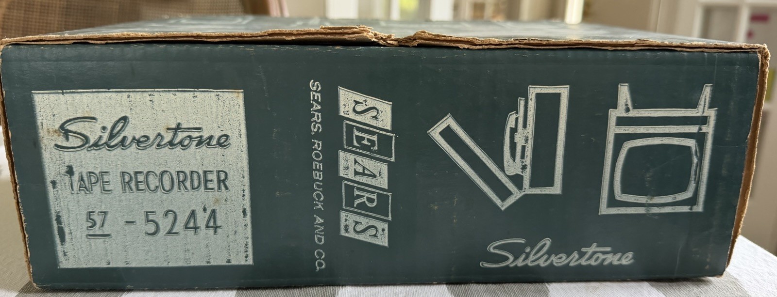 Vintage Silvertone 5244 Battery Operated Reel to Reel Tape Recorder w/ Box Power
