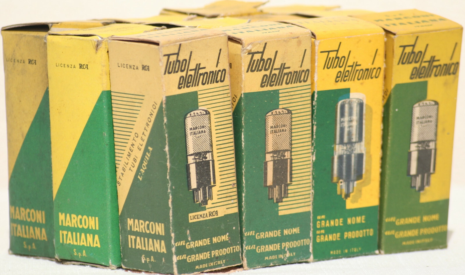 6sn7 tube gt Marconi Italy tubes amplifier preamp b65 vt-231 ecc33 33s30 valve