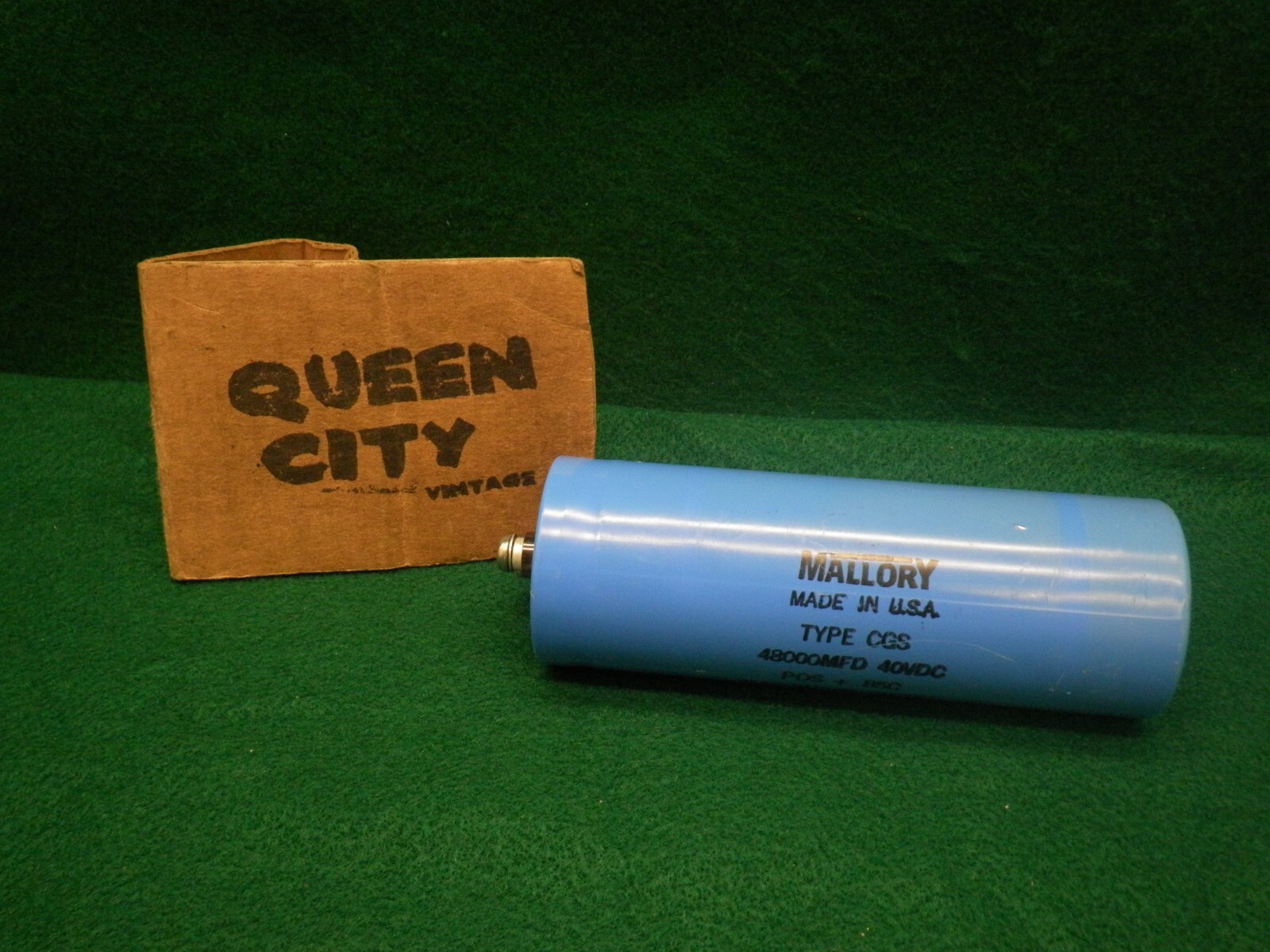 Vintage Mallory CGS Capacitor 48000mfd 40vdc 677-8729