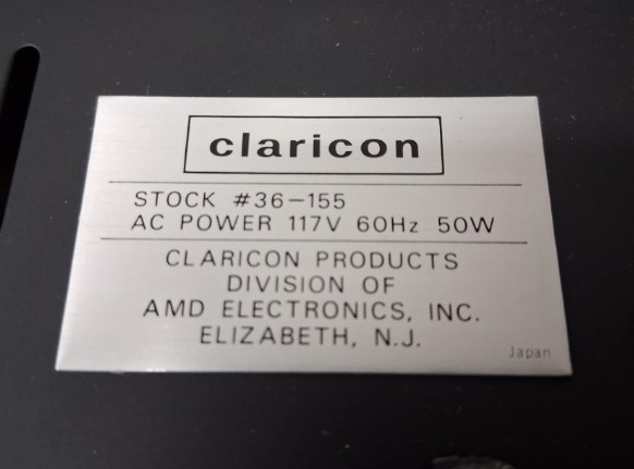 Claricon 153 1970’s Integrated Receiver Solid State Woodgrn Orig Box/Manual