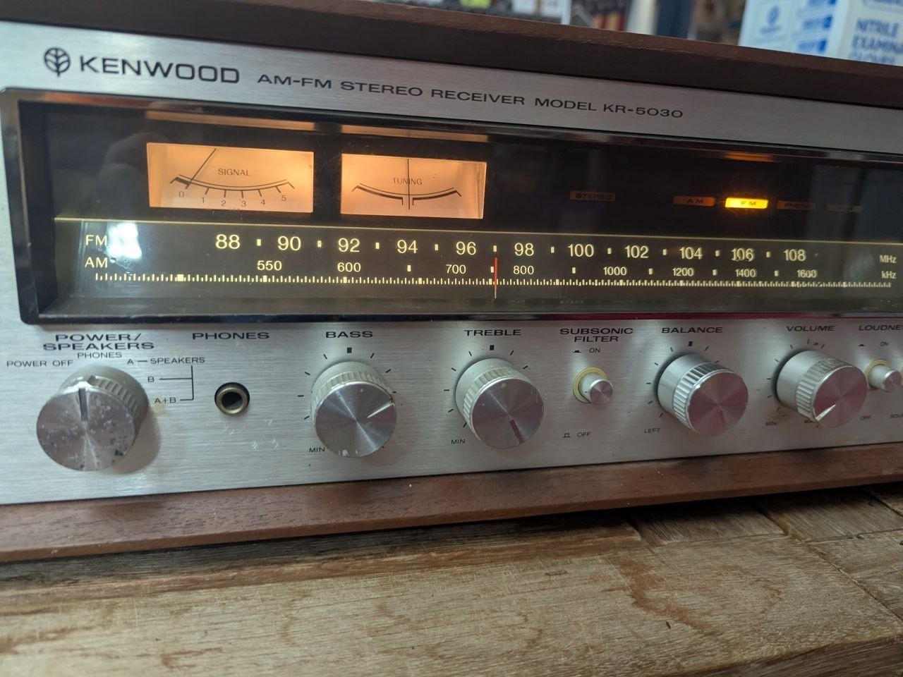 Vintage Kenwood KR-5030 AM FM Stereo Receiver Powers On Untested RE