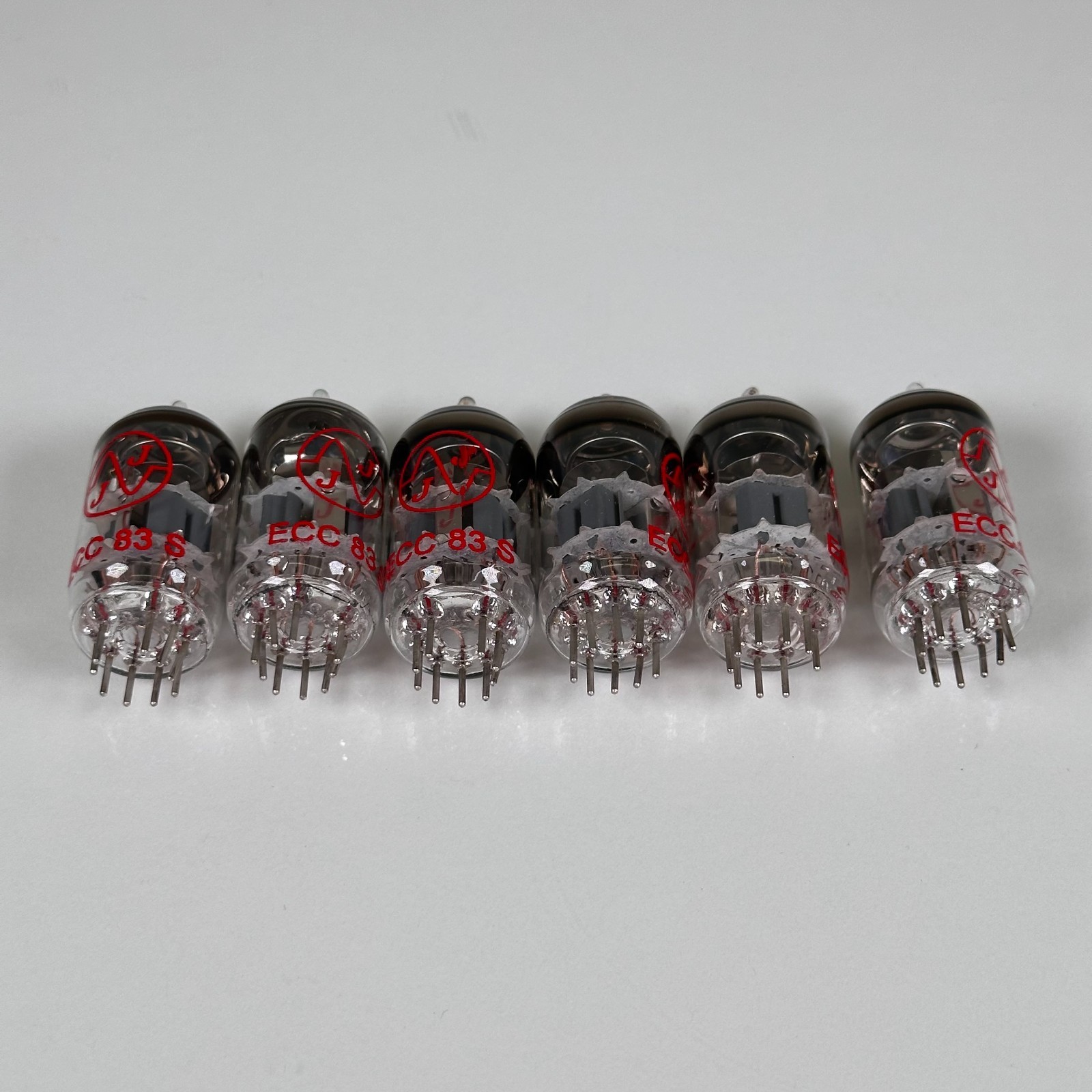 (NOS) JJ Electronic ECC83S Preamp Tubes Package Vacuum (Lot of 6)