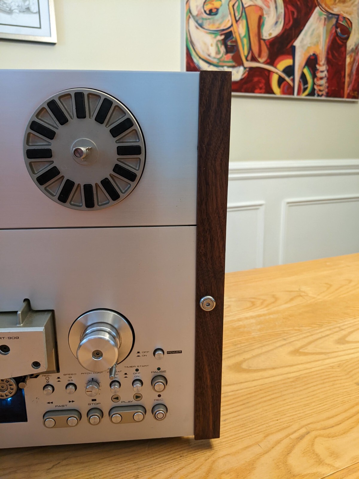 Side Rails for Pioneer RT-909, Solid Black Walnut, Beautiful, RT-901, Cheeks