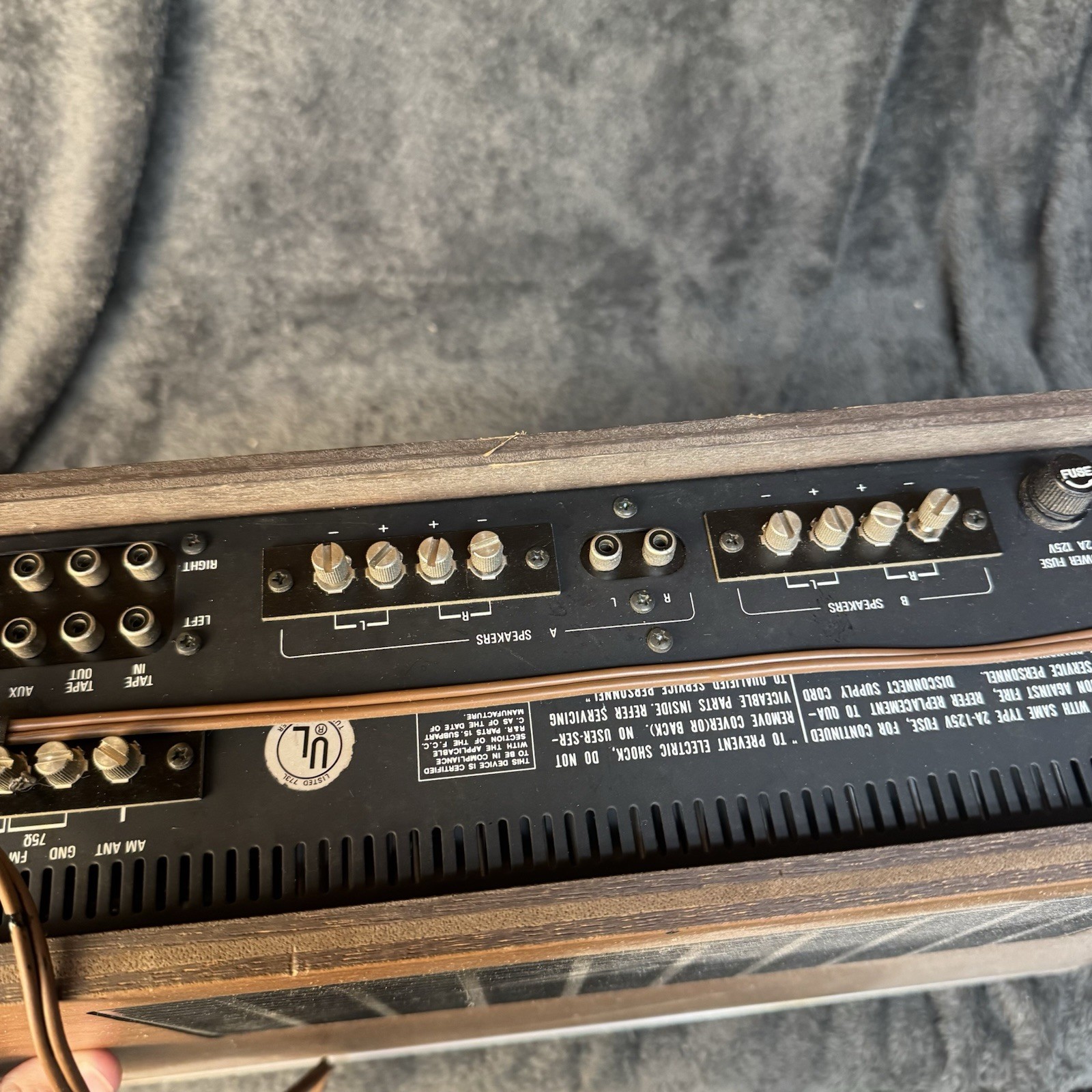 Vintage 1974 Realistic RadioShack STA-80AM/FM Stereo Receiver- Walnut Case
