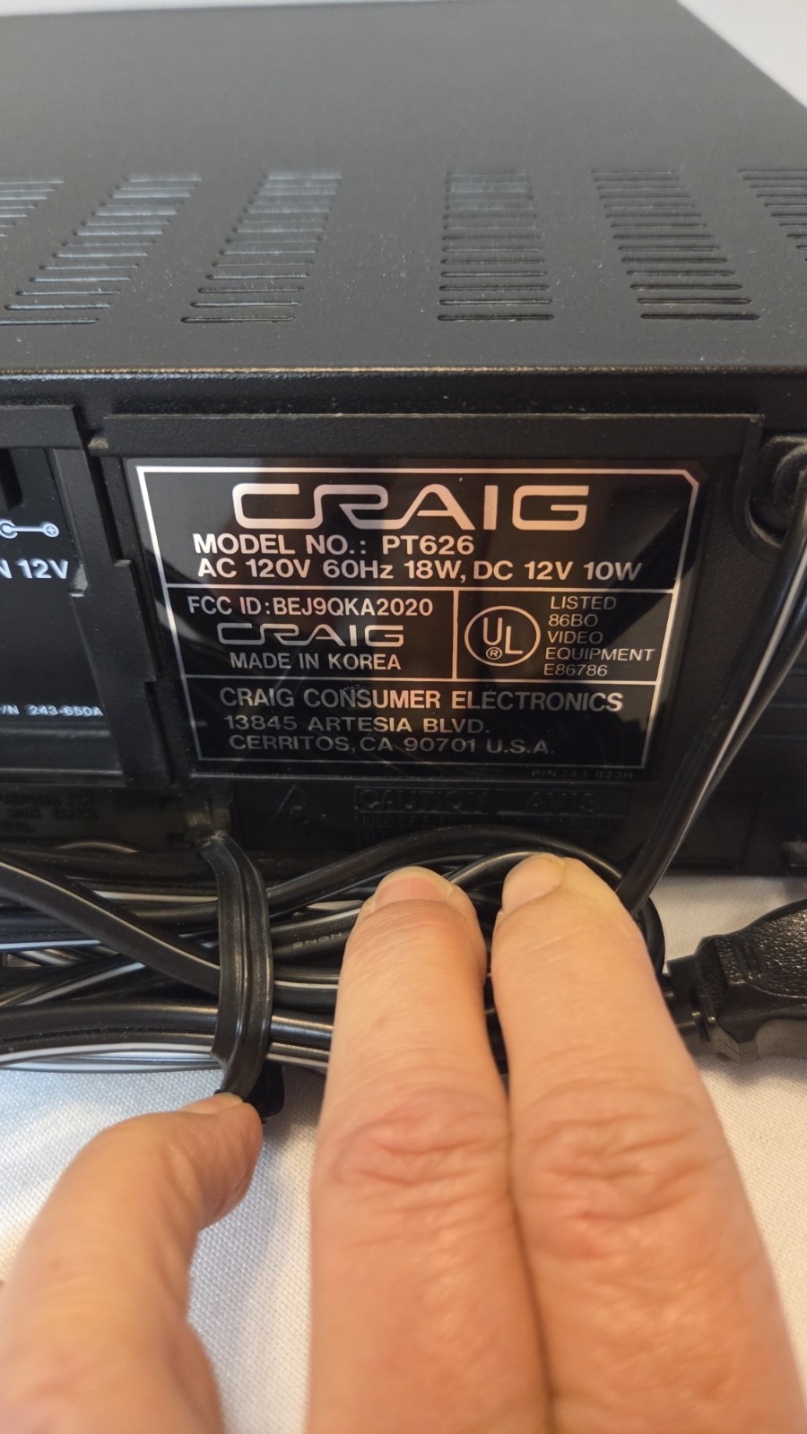 Craig Video Cassette Recorder VCR no remote Vintage Hard To Find Vcr