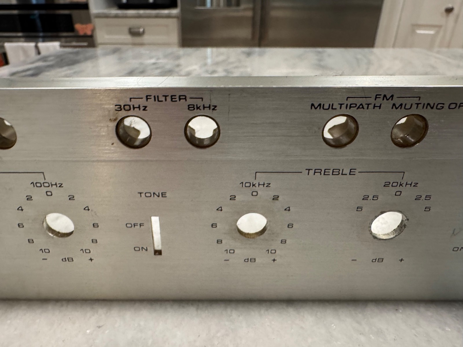 PIONEER SX-1250 PARTS OR REPAIR Faceplate No Glass Bent See Imagines Description