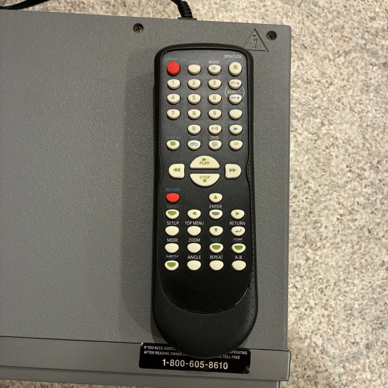 Magnavox MWD2205 VCR DVD Combo Player with Remote Tested and Working