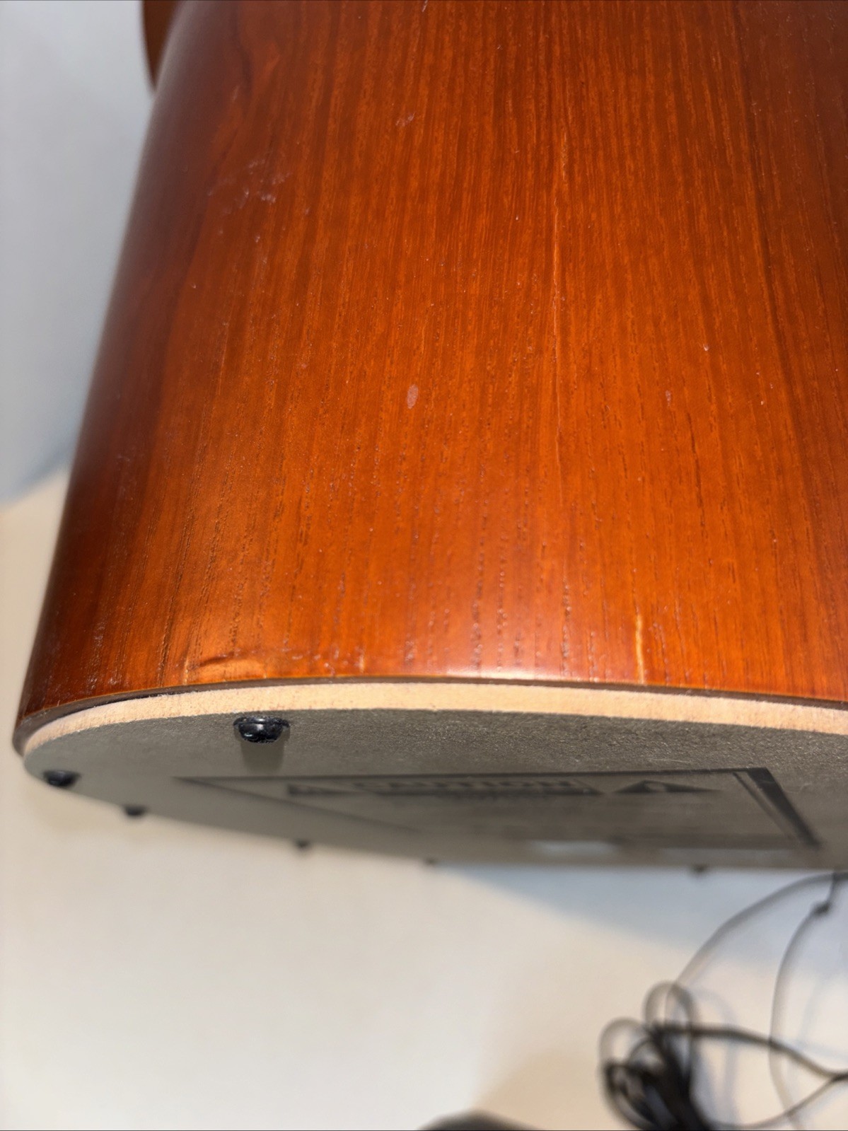 Crosley CR32CD Cathedral Tabletop AM/FM Radio CD Player Wood