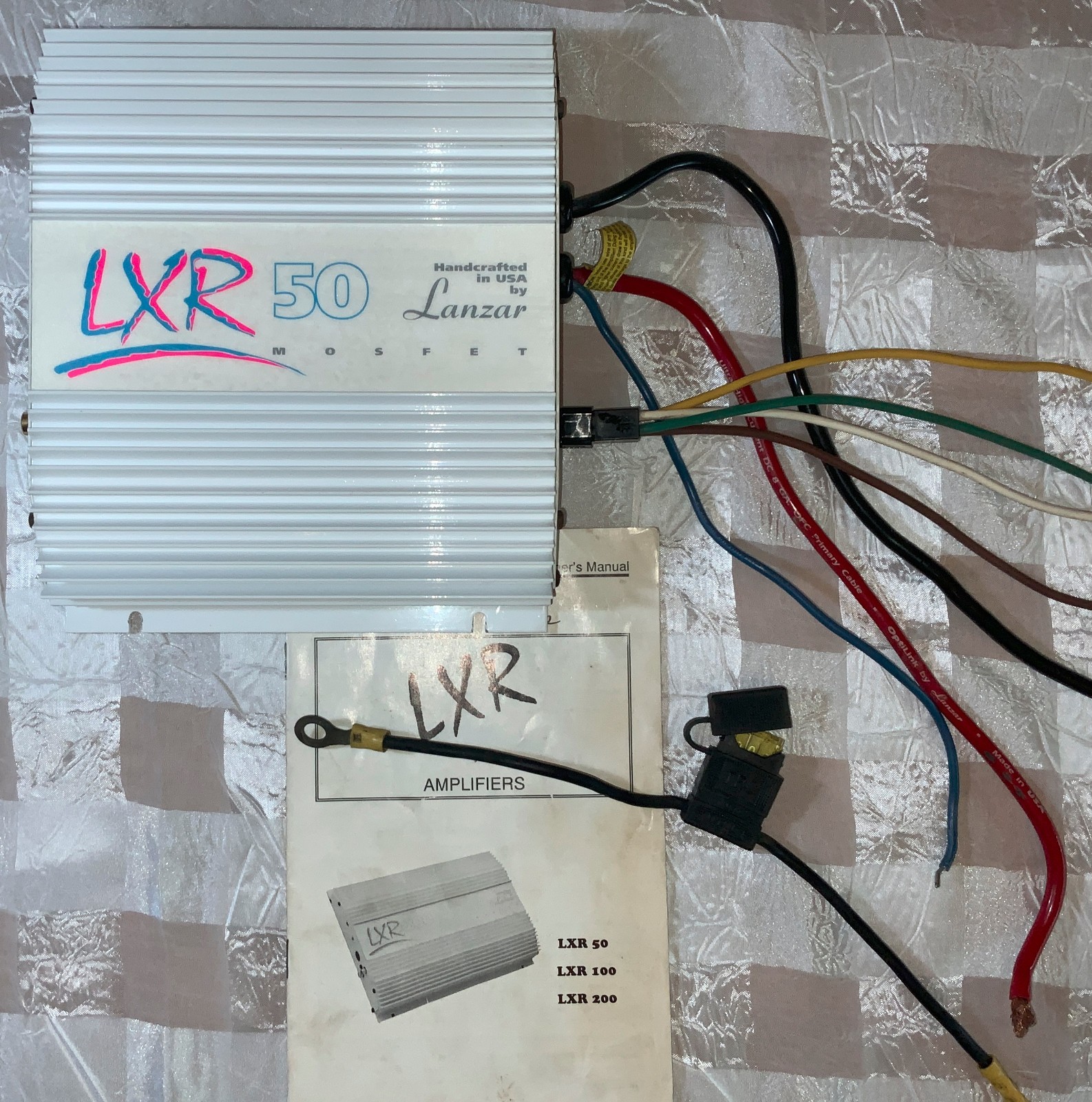 VINTAGE LANZAR LRX 50 Mosfet AMPLIFIER 2 OHMS Channel &4 OHMS Bridged Bridgeable