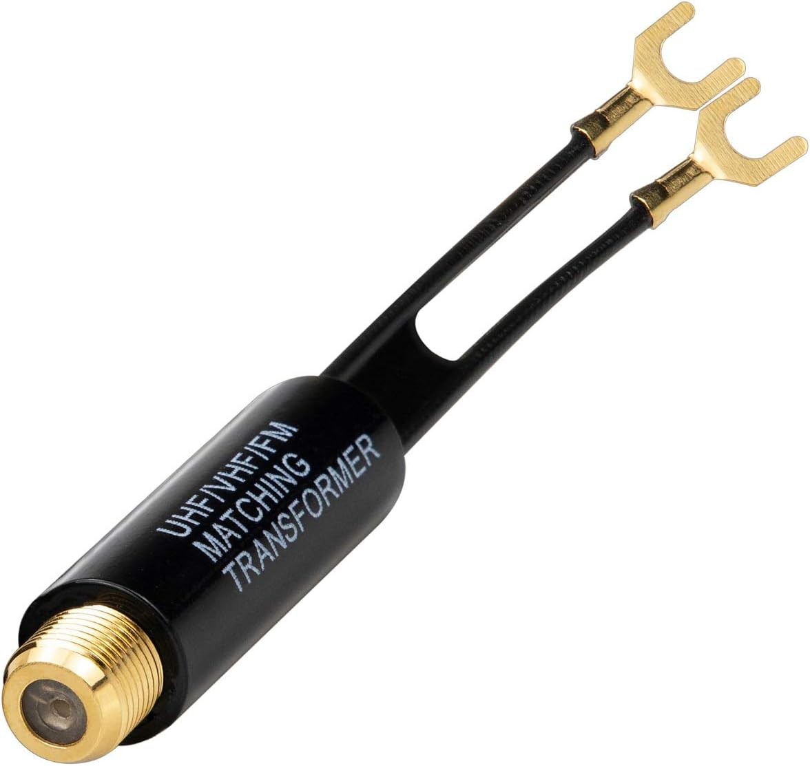 Ancable 1-Pack Gold Plated – 75 Ohm to 300 Ohm Adapter – UHF/VHF/FM Balun Transf
