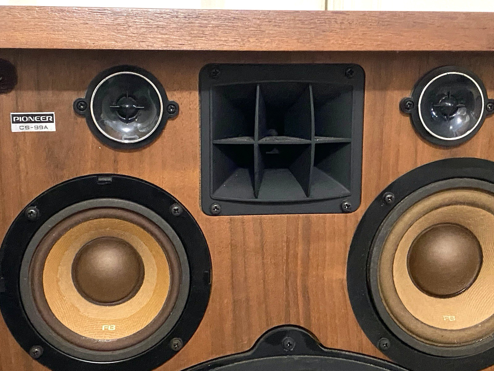 Pioneer CS-99A FB 5-way Wood Speaker Pair Vintage Great Condition