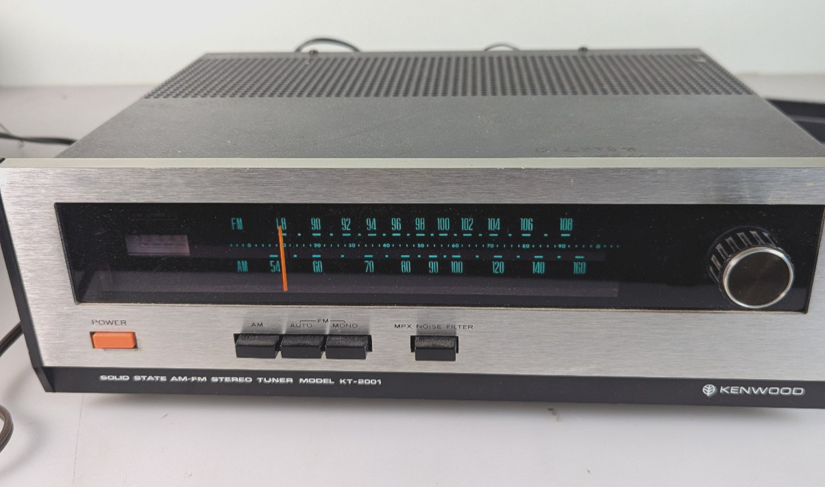 KENWOOD KT-2001 VINTAGE ANALOG AM/FM STEREO TUNER – TESTED