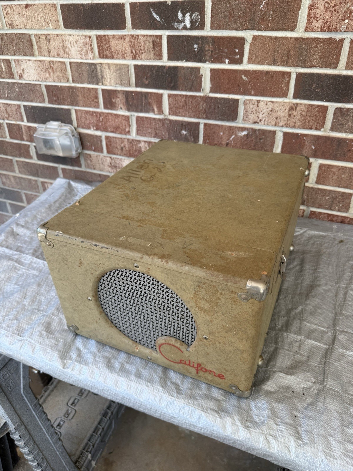 🍊Vintage 1960s Califone Portable Classroom Record Player | Model 5J-7A WORKS!