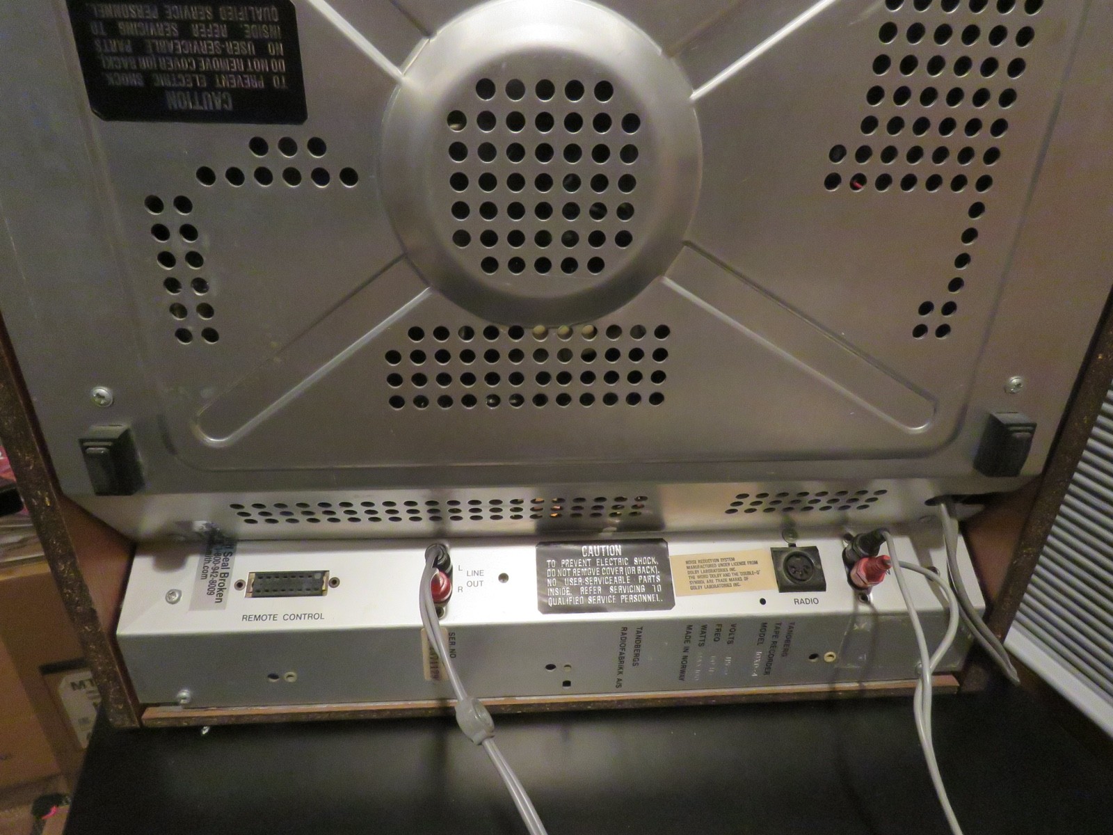 Tandberg 10XD 2-Channel Stereo 1/4-track Reel to Reel Tape Deck AS IS