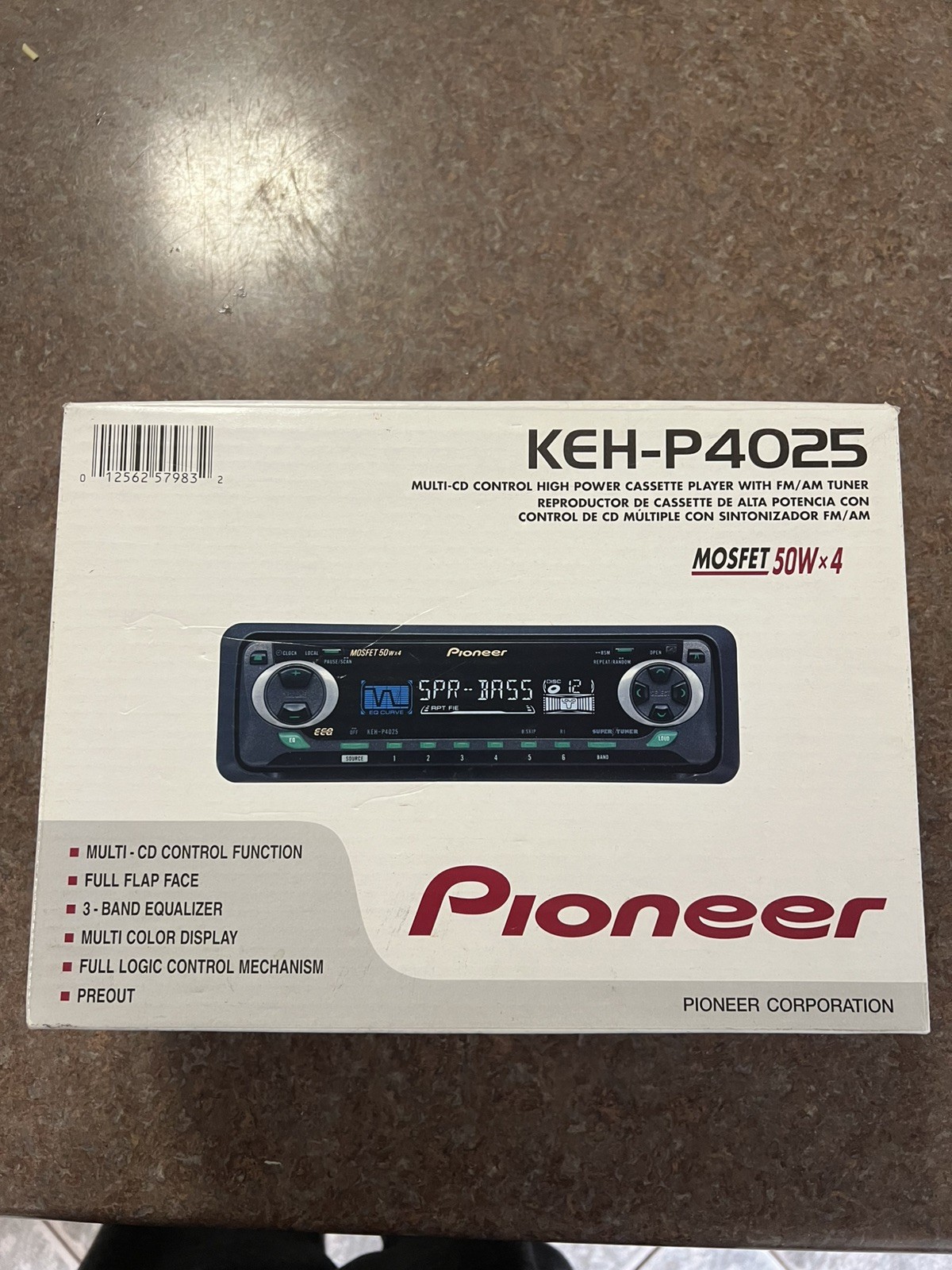 Pioneer KEH-P4025 car stereo cassette player receiver 2002 retro old headunit