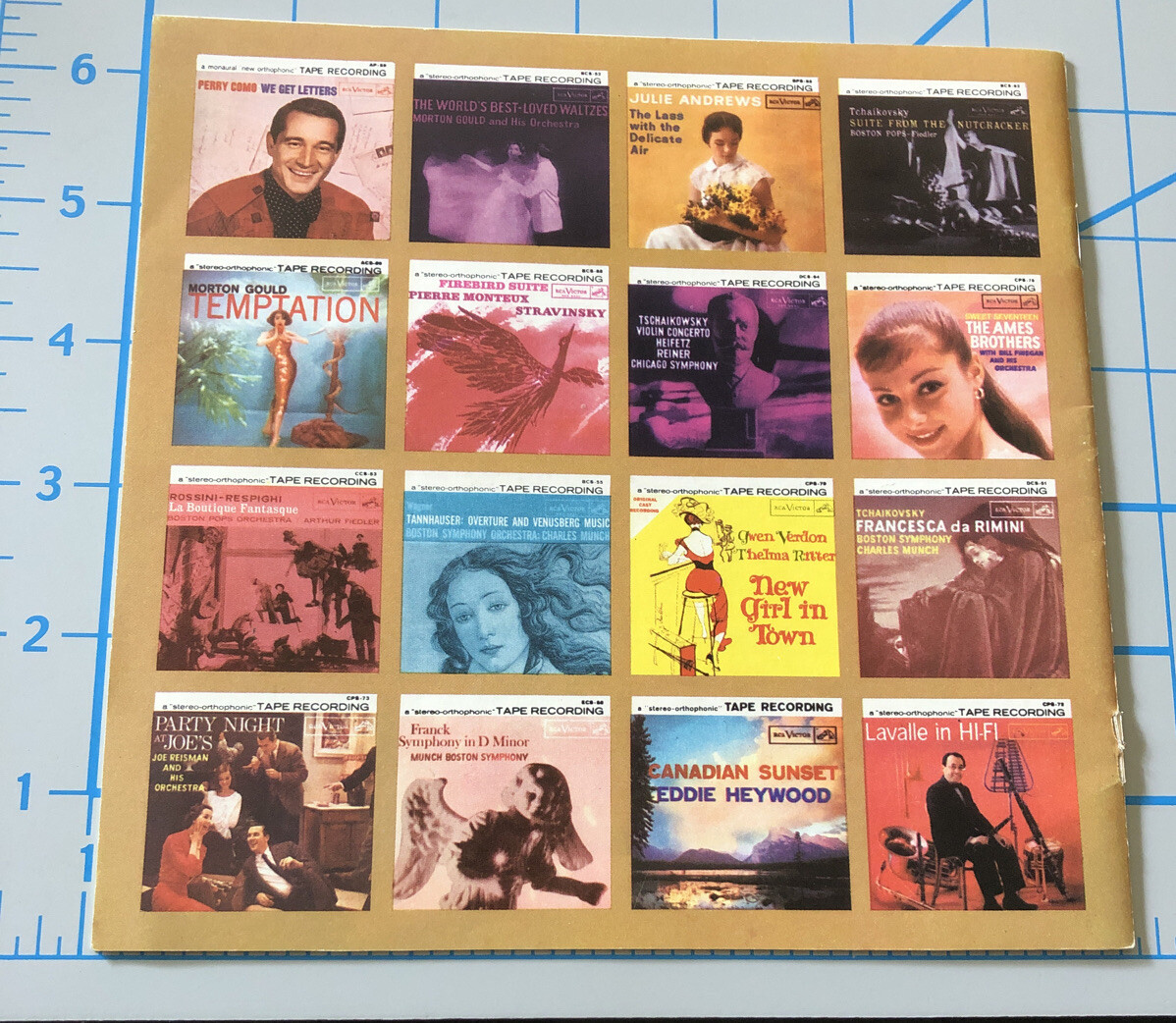 Vintage RCA VICTOR Stereo Monaural Tapes Brochure CATALOG 1958