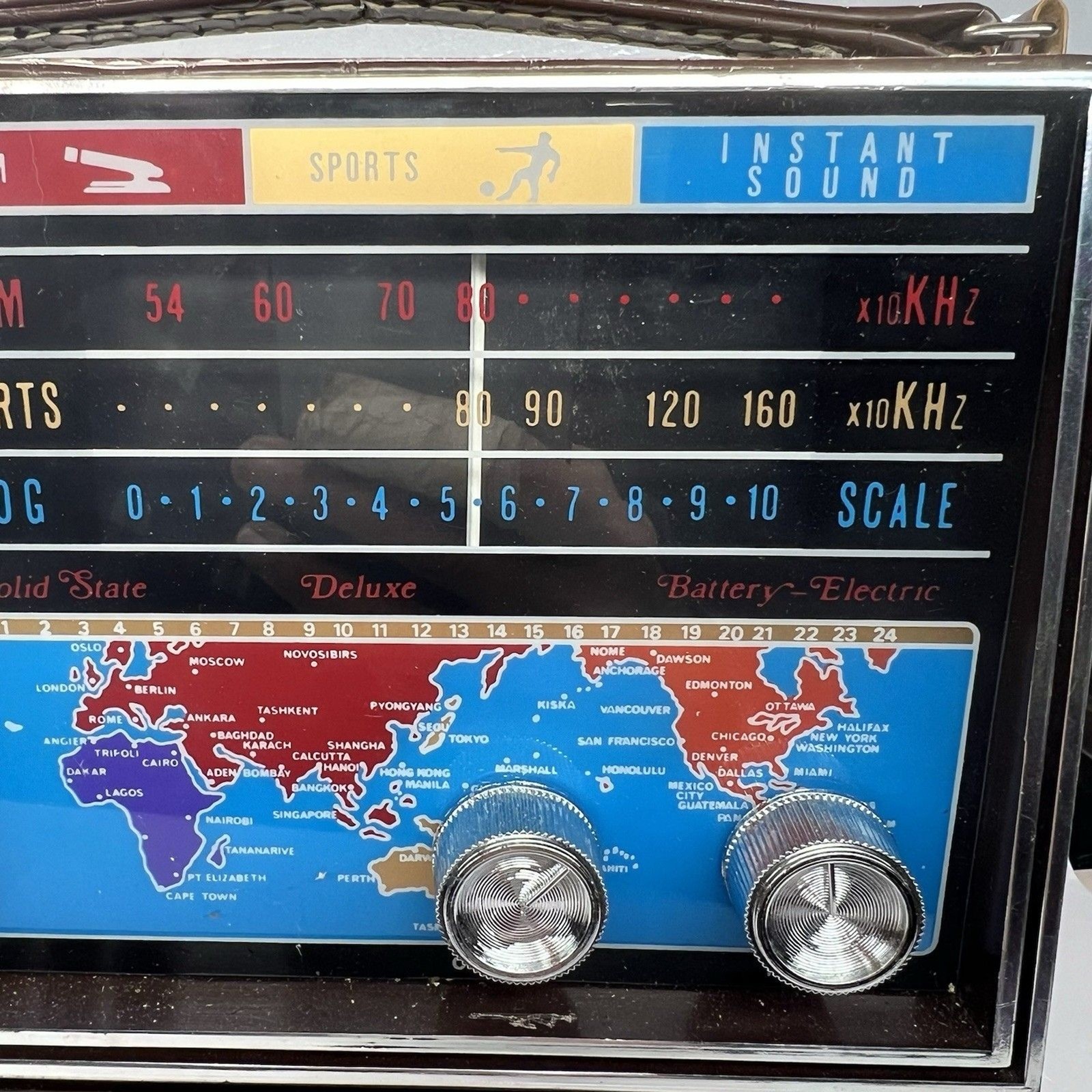NEW in BOX-RARE 1960s Tamasonic Multi Band AM Sport Radio- AC Adapter/Battery-