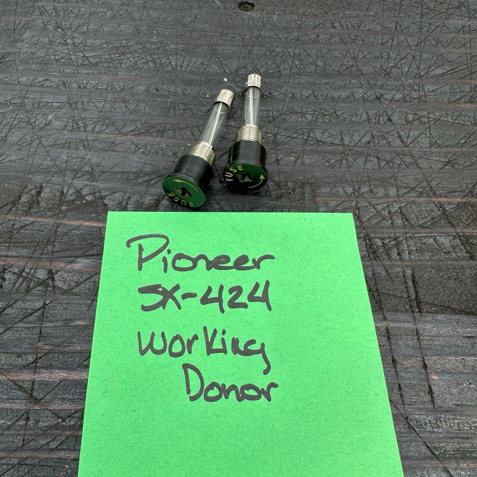 Pioneer SX-424 Stereo Receiver Parts – Speaker Fuse Cap Screws (two)