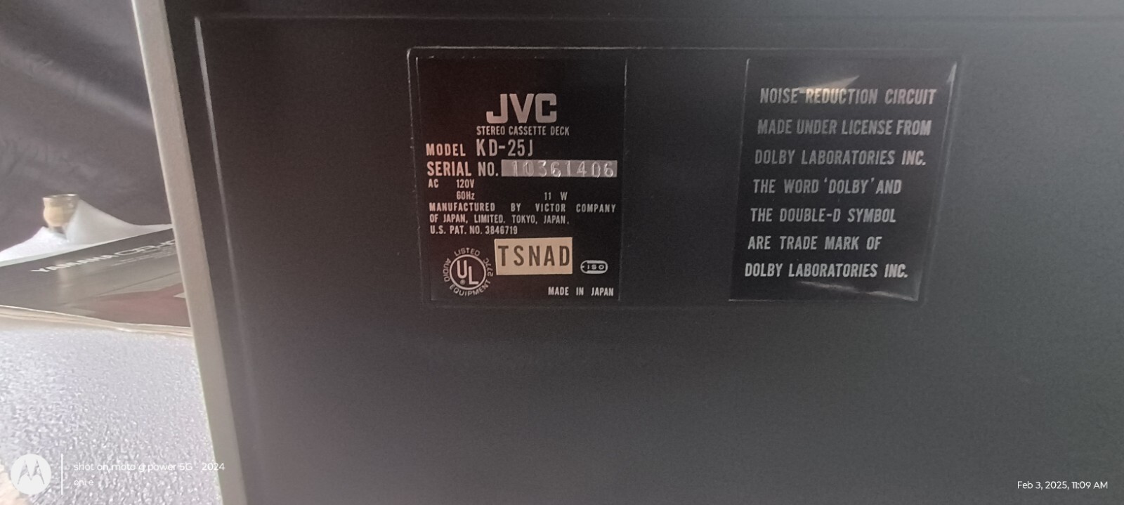 JVC KD-25 Japan