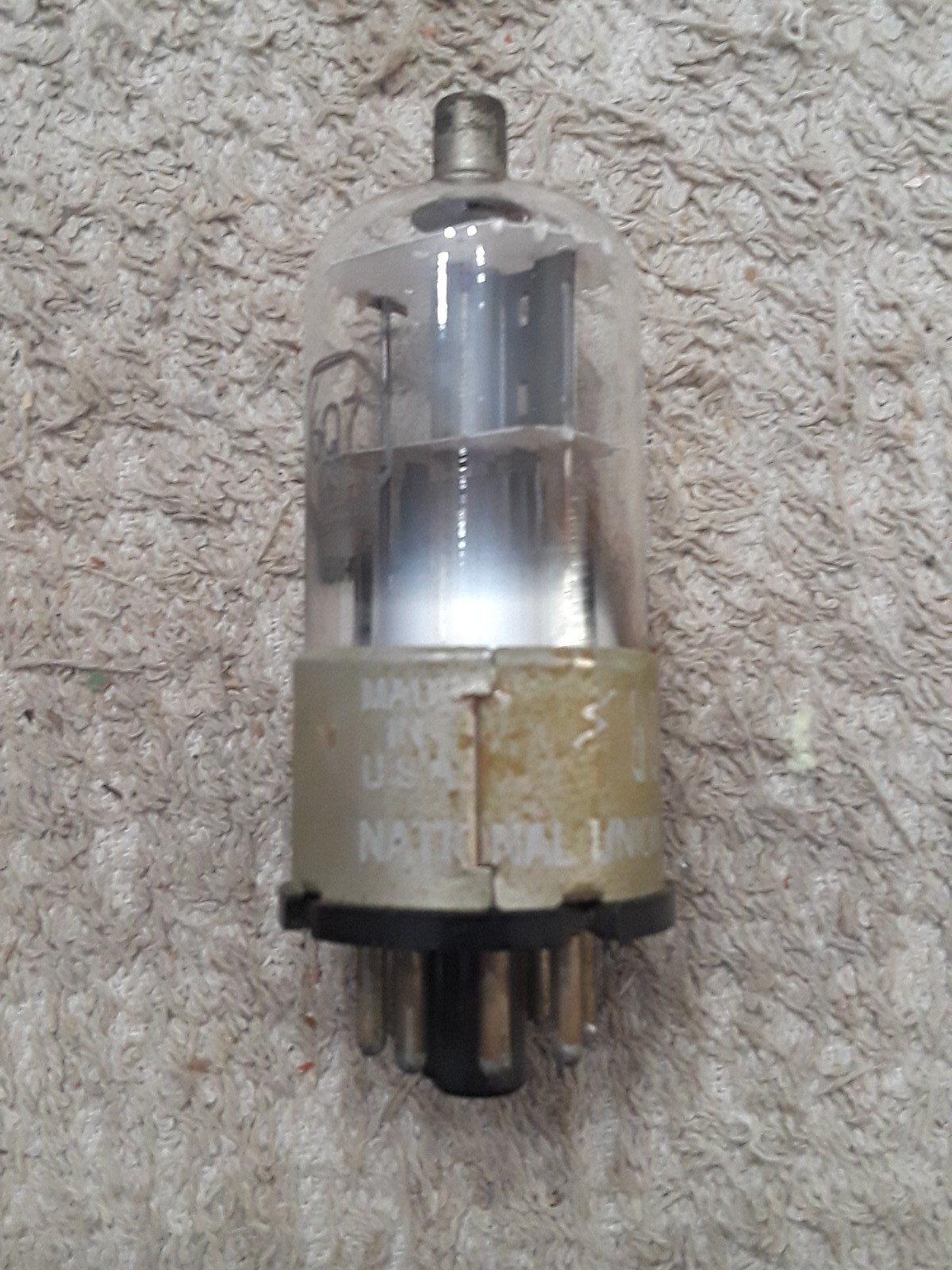 NOS National Union 6Q7GT Vacuum tube – White Box – Tested