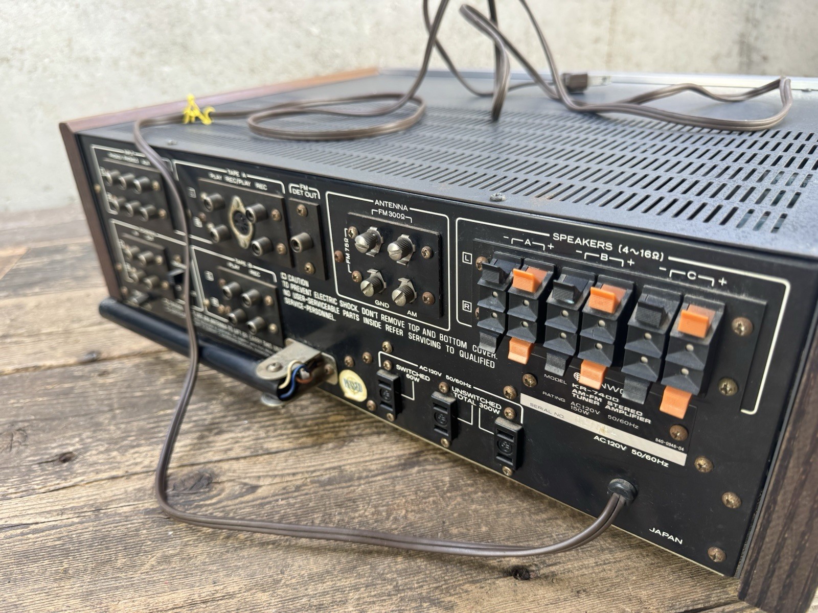 Kenwood KR7400 Receiver Solid State Vintage Working Condition