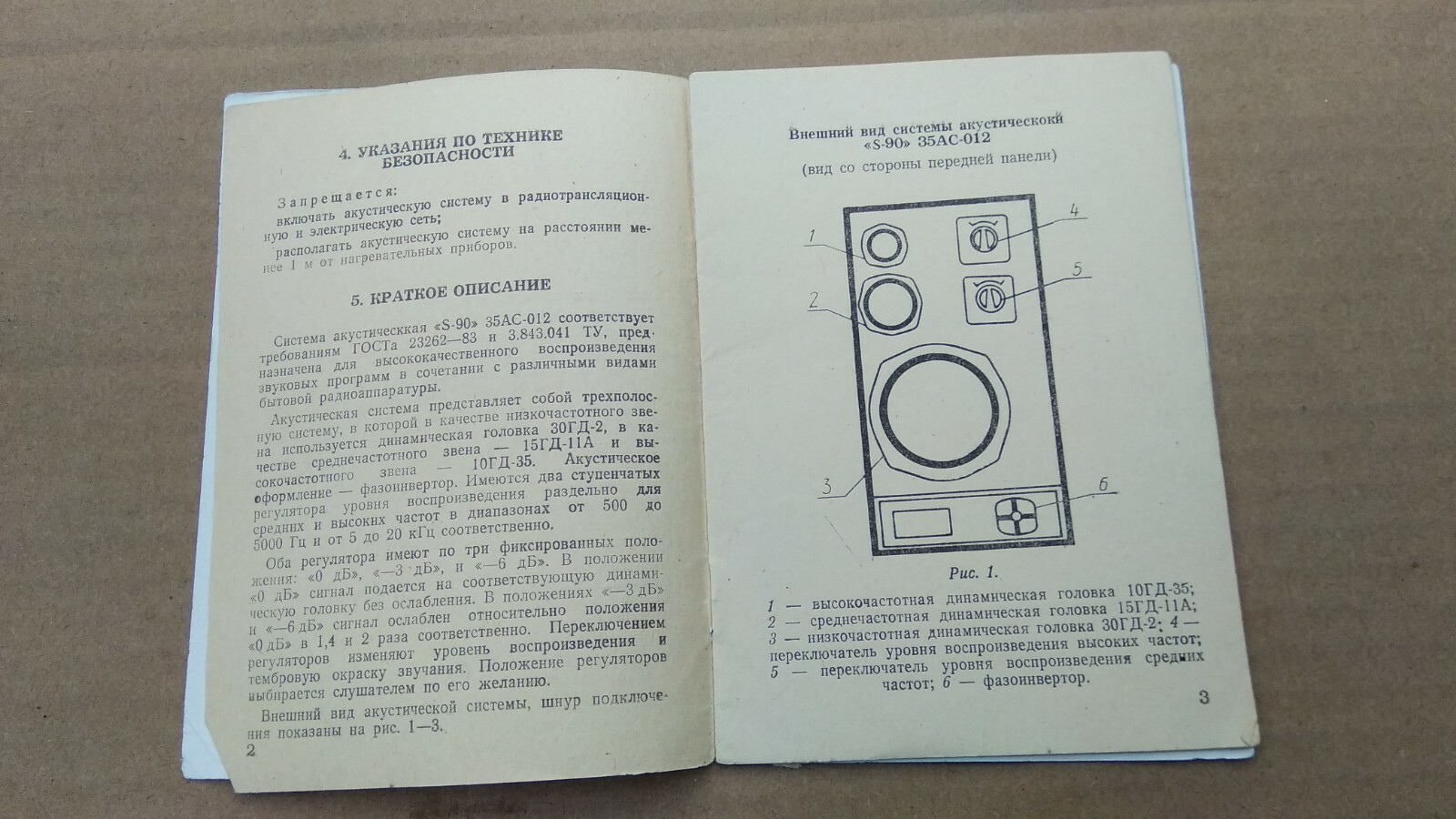 Vintage Scheme Manual Instructions Passport RRR Radiotehnika S90 35AS-012 USSR