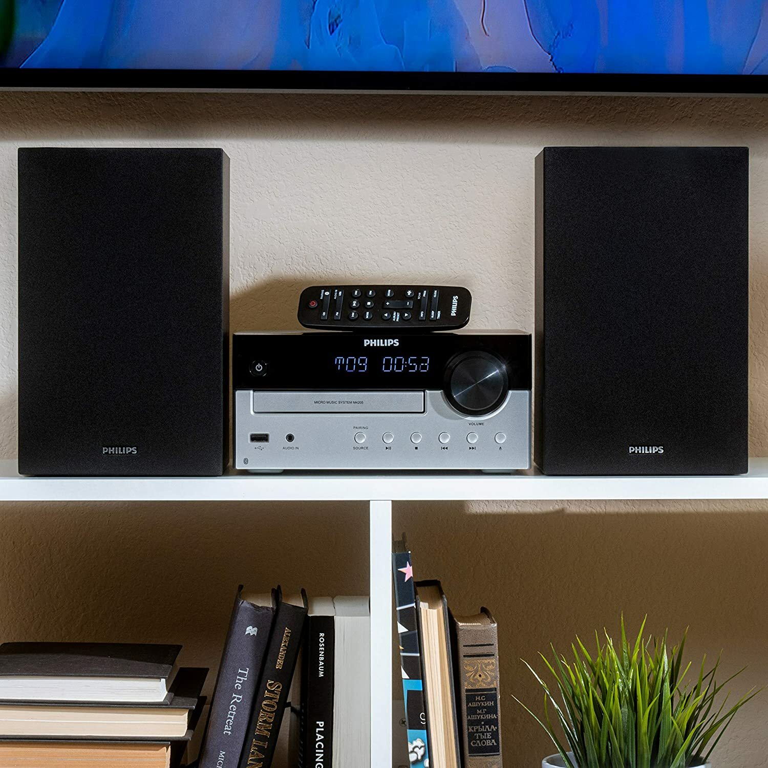 Philips Bluetooth Stereo System with CD Player, MP3,USB, AU in, FM Radio