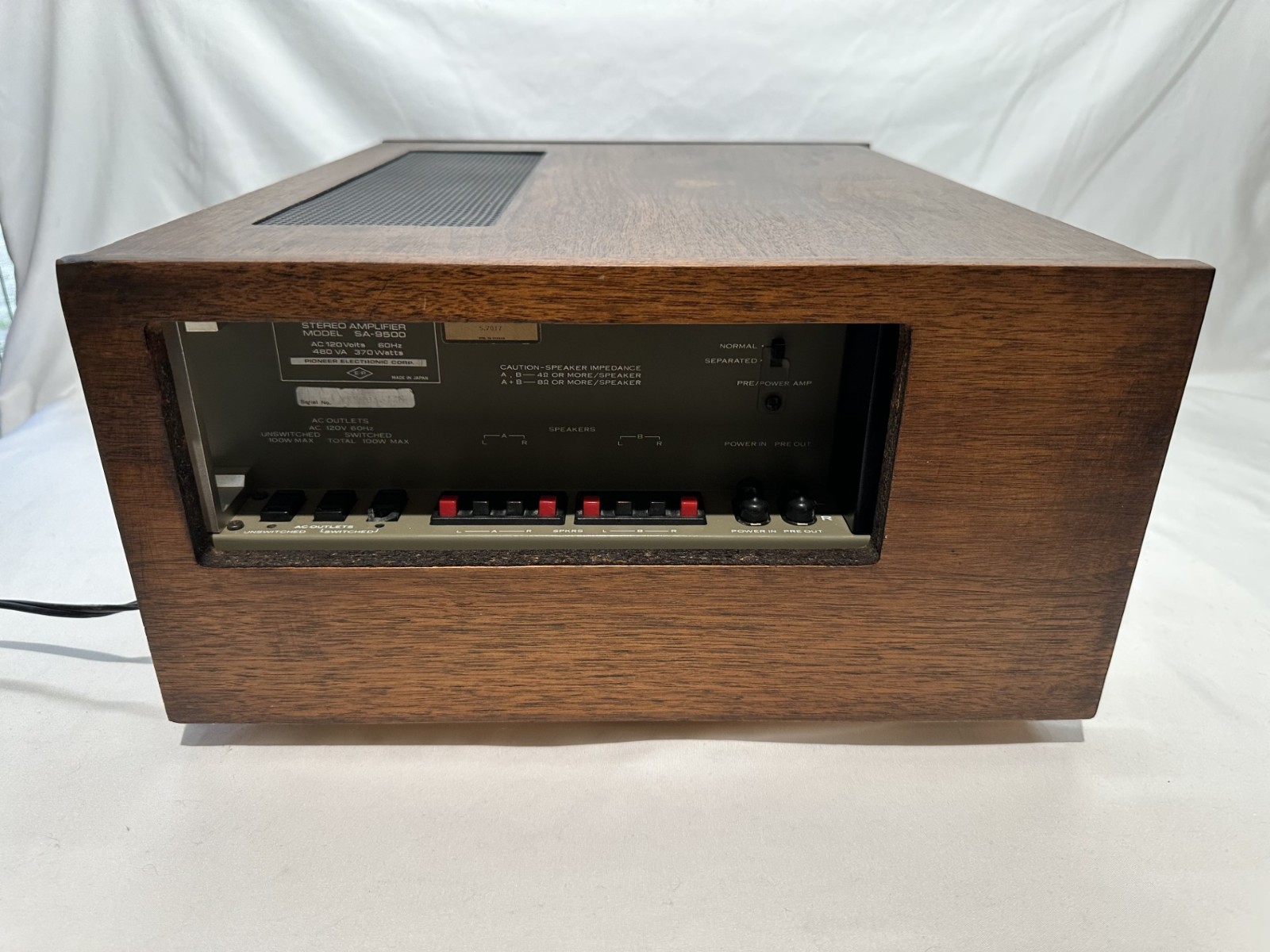 Tariff Relief Pioneer SA-9500 Integrated Amplifier Serviced Excellent
